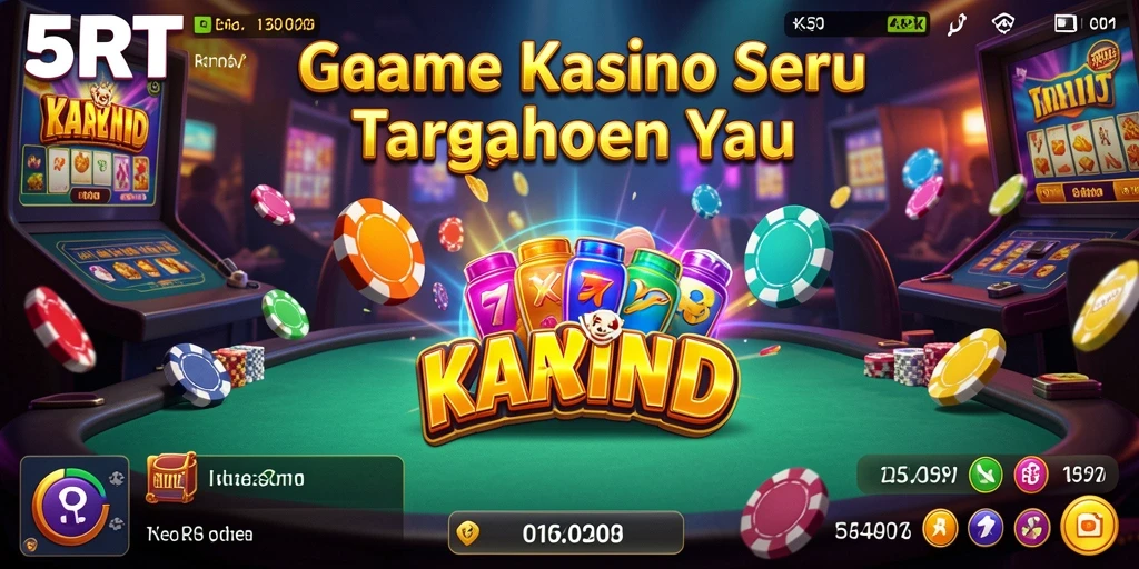 Tampilan gameplay 5RT yang menarik dengan suasana kasino yang mendebarkan.