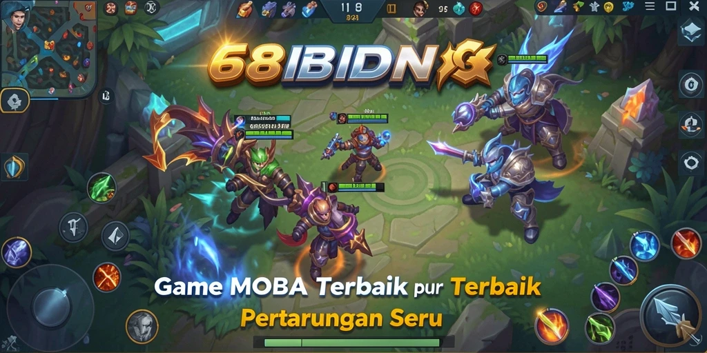 Screenshot gameplay seru dari 68IDN dengan aksi pertempuran intens.