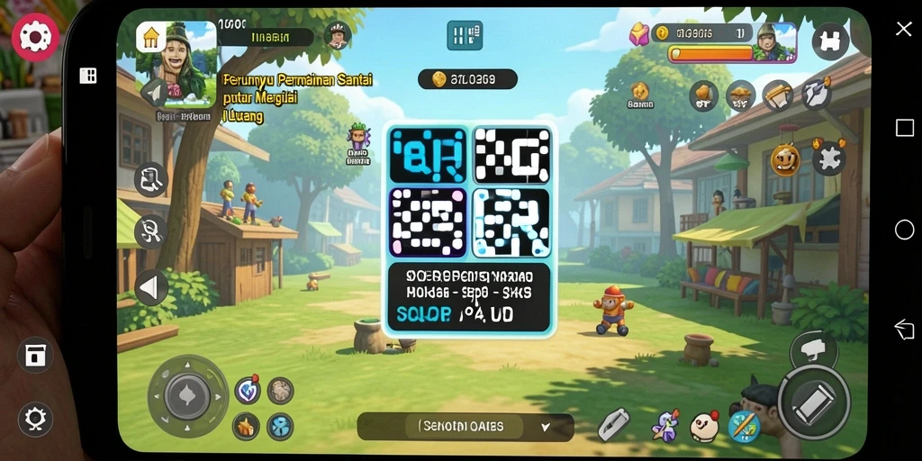 Tampilan gameplay seru dan interaktif dari 8QR.
