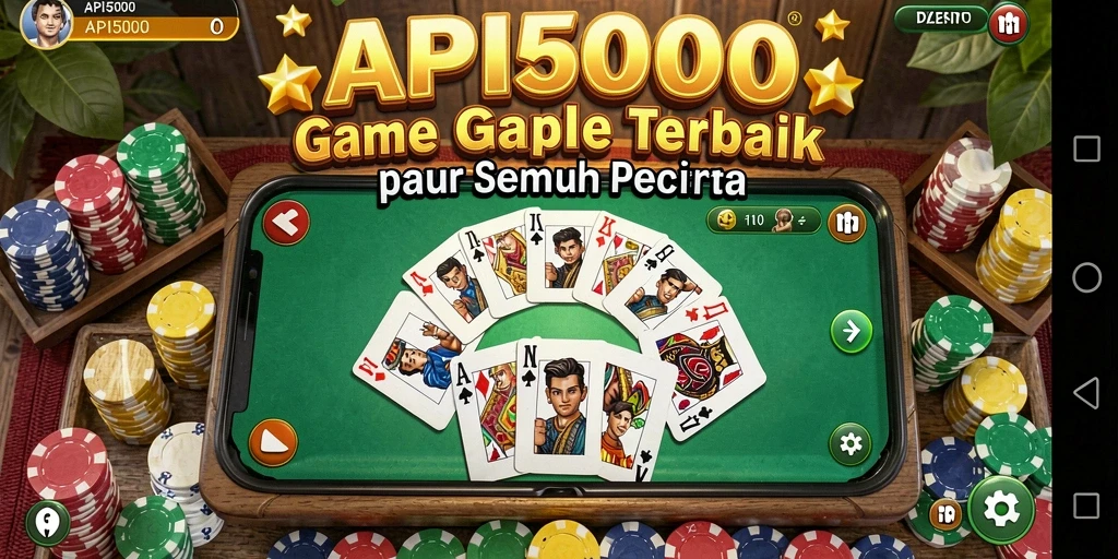 Screenshot menunjukkan antarmuka gameplay Gaple yang seru dan interaktif.