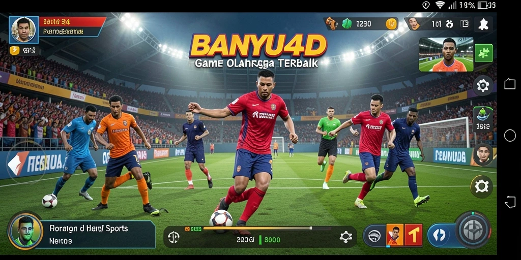 Tampilan gameplay BANYU4D yang intens dalam pertandingan olahraga.