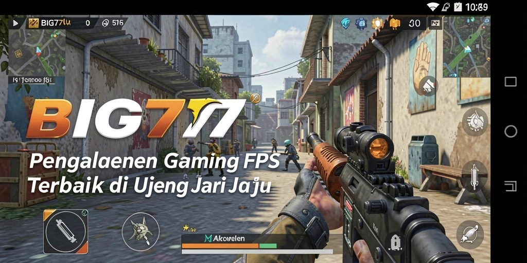 Tampilan gameplay menegangkan dengan aksi tembak-menembak yang memikat.