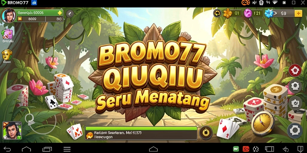 Screenshot gameplay QiuQiu BROMO77 yang seru.