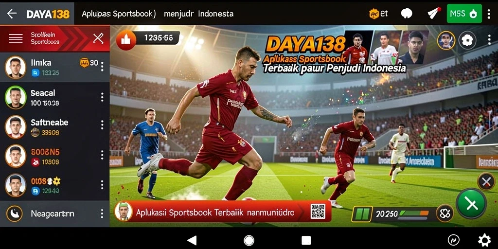 Tampilan gameplay menarik dalam aplikasi Sportsbook DAYA138.