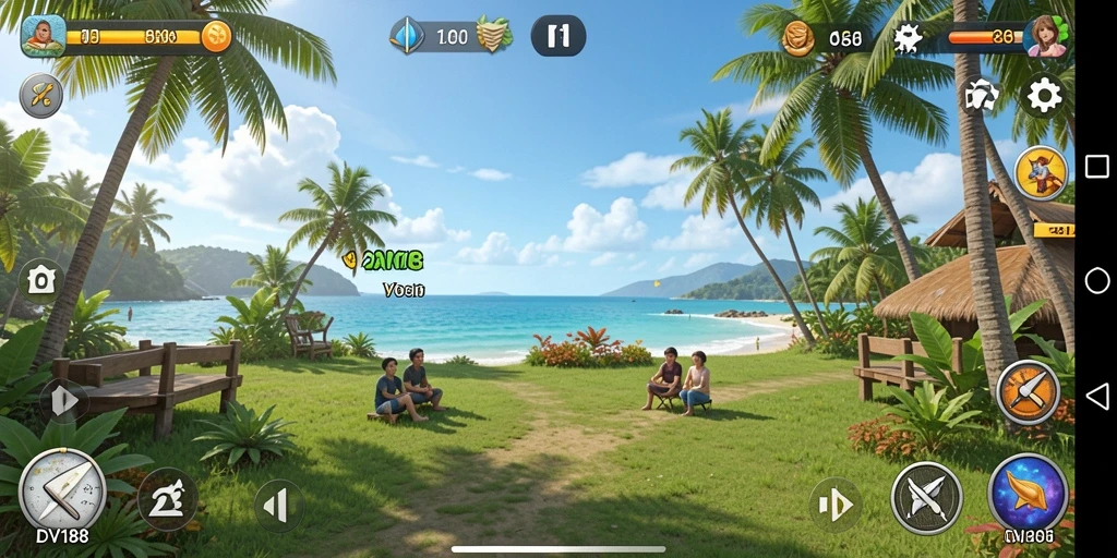 Tangkapan layar gameplay <strong>DV188</strong> menampilkan karakter lucu dan level menarik.