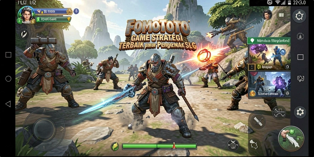 Tampilan gameplay FOMOTOTO yang seru dan strategis.
