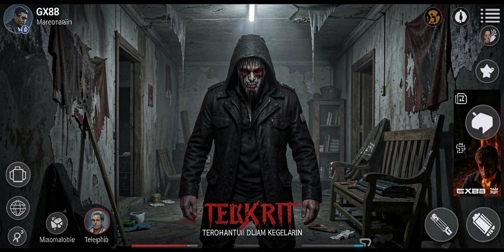 Tangkapan layar GX88 menampilkan suasana gameplay penuh ketegangan.