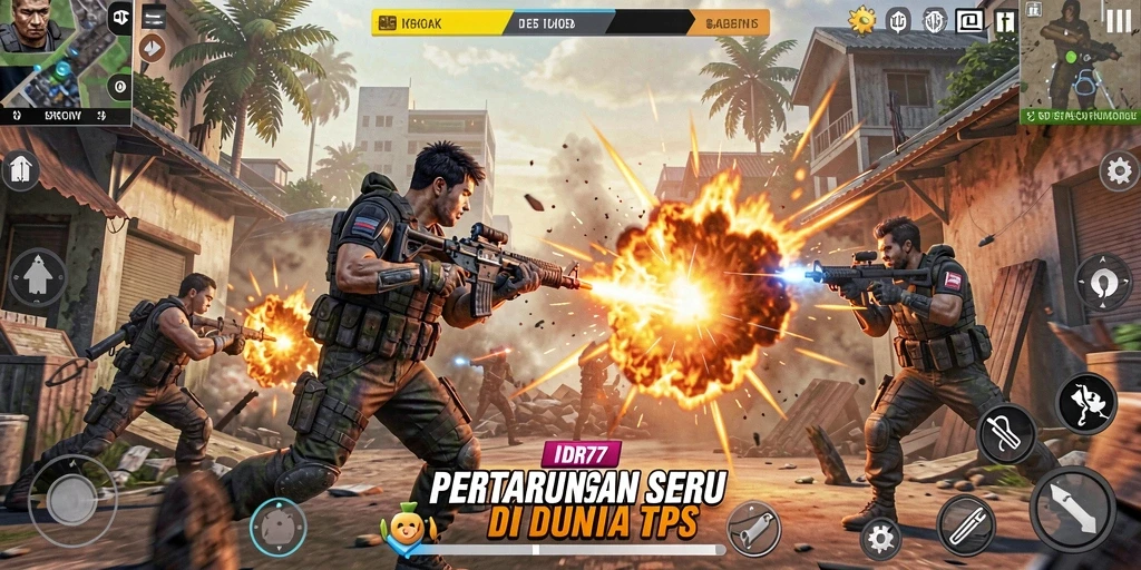 Tampilan gameplay IDR77 yang penuh aksi dan strategi.