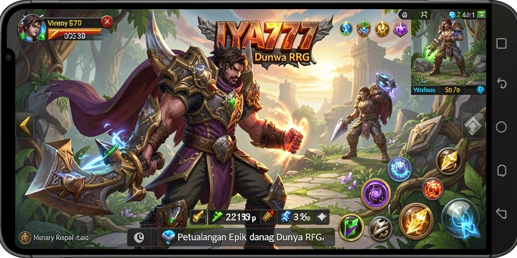 Gameplay RPG seru dengan pertarungan epik dan karakter unik.