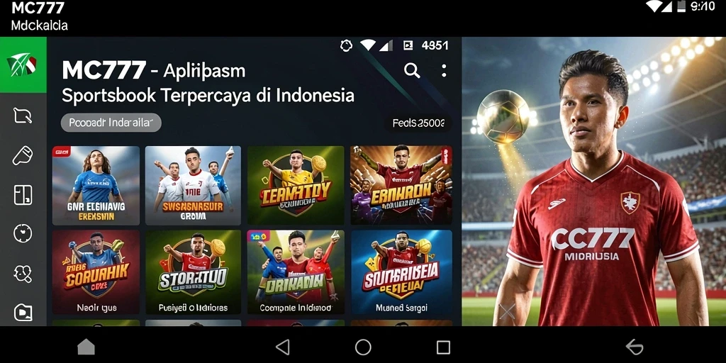 Tampilan gameplay Sportsbook yang menarik dan interaktif.