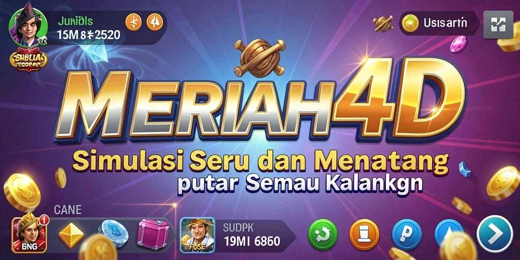 Tangkapan layar utama gameplay <strong>MERIAH4D</strong> menampilkan interaksi simulasi yang menarik.