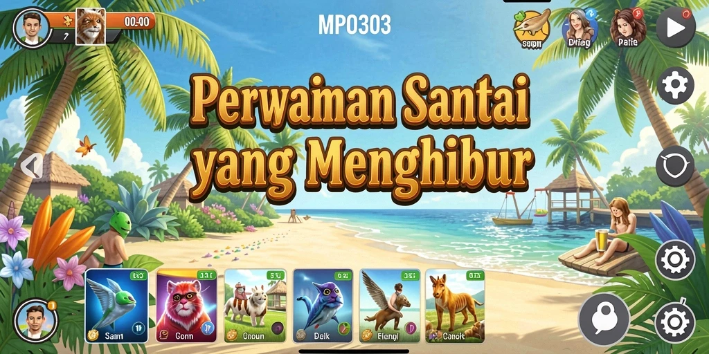 Tangkapan layar MPO303 menampilkan gameplay yang ceria dan penuh warna.