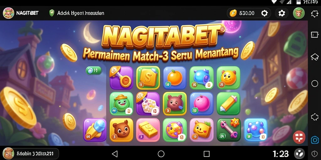 Gameplay NAGITABET yang penuh warna dan menantang.