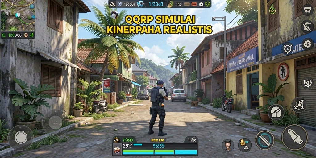 Screenshot gameplay QQRP dengan simulasi mendalam dan interaksi yang menarik.