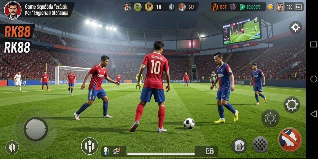Tampilan gameplay RK88 yang menarik saat pertandingan berlangsung.