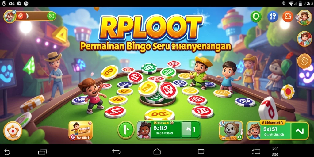 Screenshot tampilan gameplay seru RPLOOT saat bermain bingo.