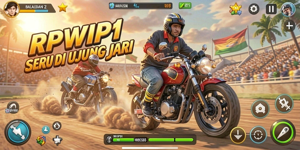 Gameplay seru RPVIP1 dengan balapan yang menegangkan.