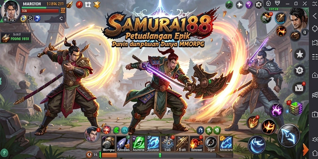 Tampilan gameplay menakjubkan di dunia SAMURAI88.