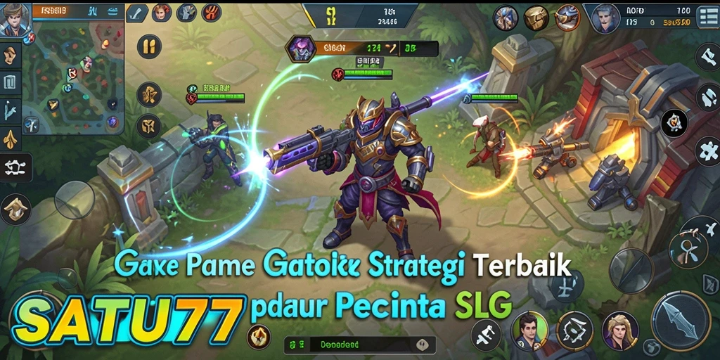 Tampilan gameplay SATU77 yang penuh aksi dan strategi.
