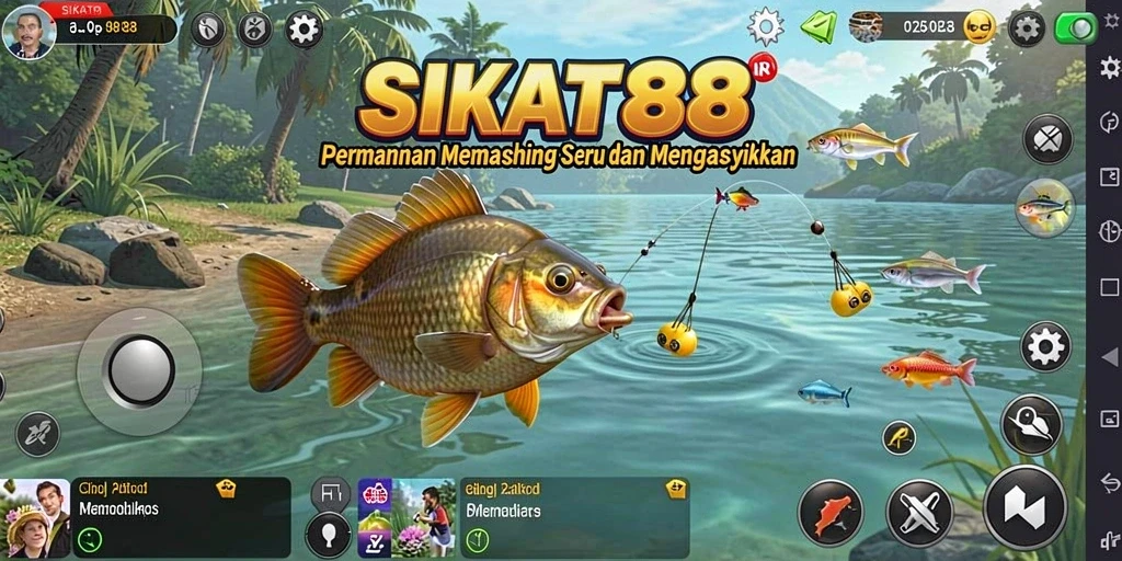 Screenshot gameplay SIKAT88 menampilkan aksi memancing yang mendebarkan.
