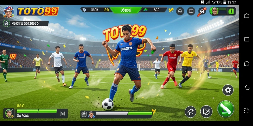 Screenshot utama TOTO99 menunjukkan gameplay menarik olahraga seru.