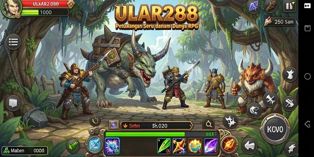Screenshot menunjukkan adegan pertarungan epik di <strong>ULAR288</strong>.