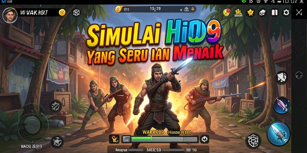 Tampilan gameplay menarik dari WAK89 dengan aktivitas simulasi.